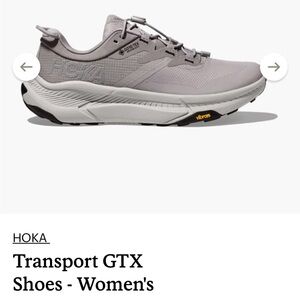 Hoka Women's Gray Transport GTX Sneakers